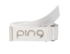 PING KOREA 23SS WOMEN LOGO BELT WHITE OS