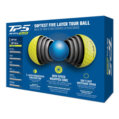 TAYLORMADE 2024 TP5 GOLF BALLS DOZEN PACK (YELLOW)