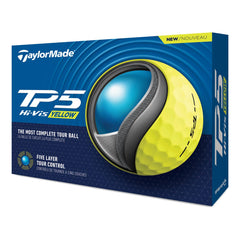 TAYLORMADE 2024 TP5 GOLF BALLS DOZEN PACK (YELLOW)