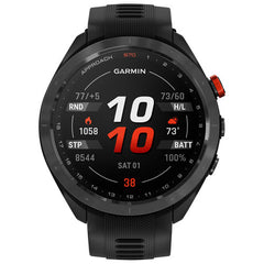 GARMIN APPROACH S70 GPS BLACK CERAMIC BEZEL 47MM WITH BLACK BAND