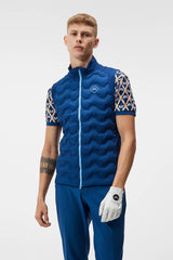 J.LINDEBERG FW23 MEN DEXTER HYBRID VEST ESTATE BLUE