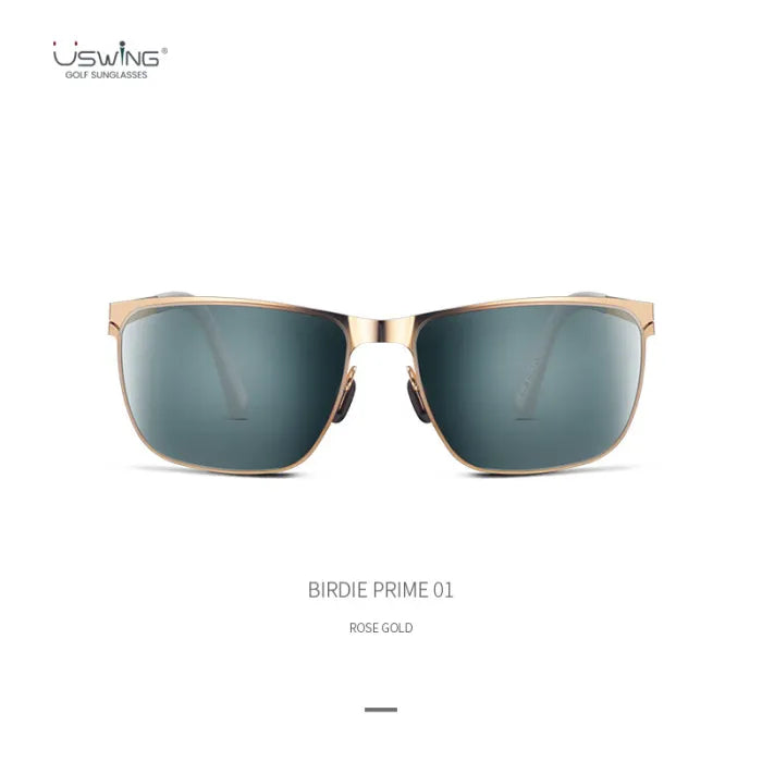 USWING BIRDIE 001 SUNGLASSES BLACK/GREY/ROSE GOLD Rose Gold