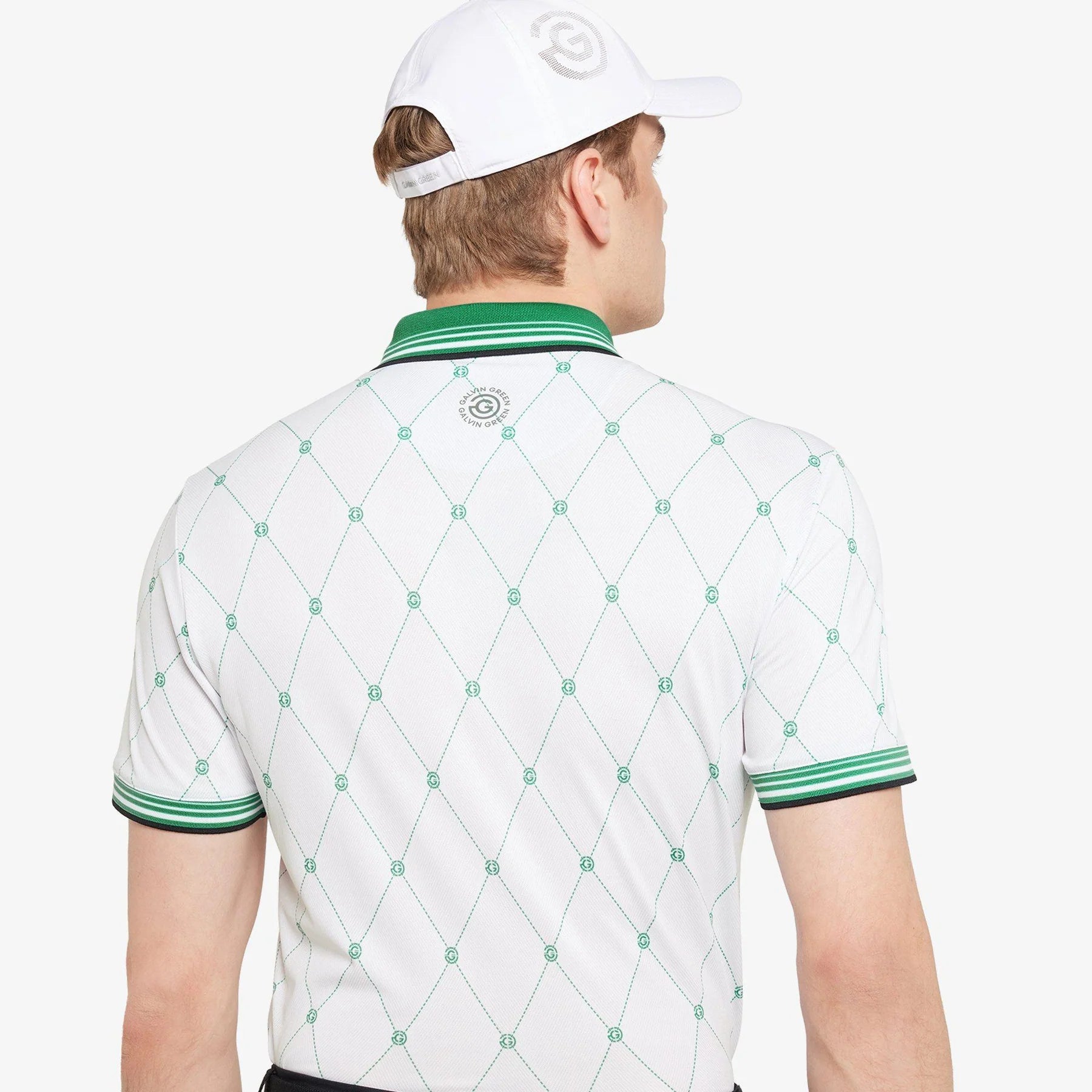 GALVIN GREEN Men Miguel Breathable Short Sleeve Golf Shirt