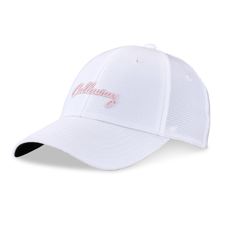 CALLAWAY 2024 WOMEN'S STITCH MAGNET ADJUSTABLE HAT White Pink Pearl