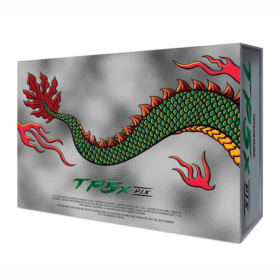 TAYLORMADE 2024 TP5/TP5X PIX3.0 DRAGON GOLF BALLS DOZEN PACK