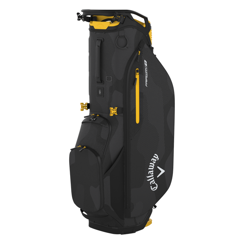 CALLAWAY 2024 FAIRWAY + STAND BAG (BLACK CAMO/GOLDENROD)