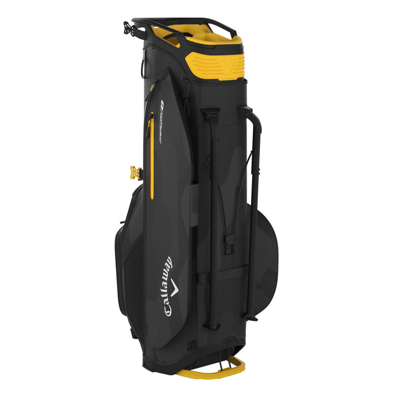 CALLAWAY 2024 FAIRWAY + STAND BAG (BLACK CAMO/GOLDENROD)