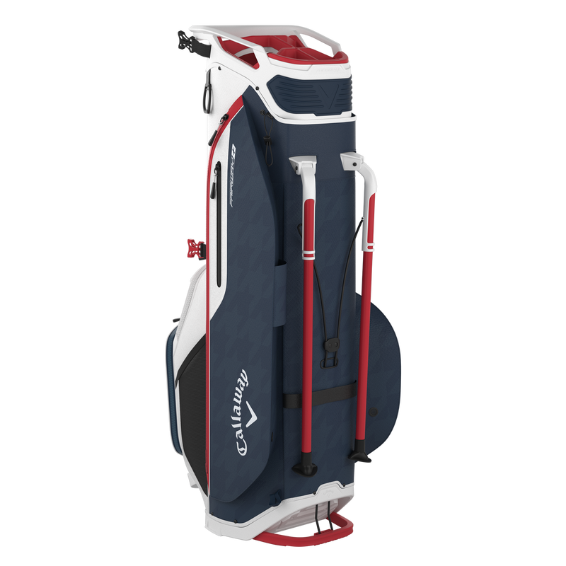 CALLAWAY 2024 FAIRWAY + STAND BAG (WHITE/NAVY HOUNDS/RED)