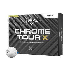 CALLAWAY 2024 CHROME TOUR X GOLF BALLS DOZEN PACK