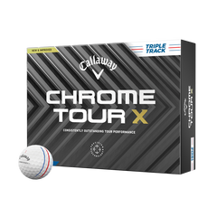 CALLAWAY 2024 CHROME TOUR X TRIPLE TRACK GOLF BALLS DOZEN PACK