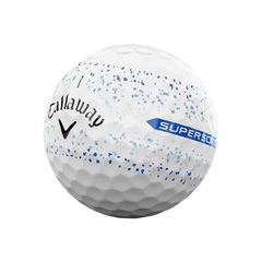 CALLAWAY 2023 SUPERSOFT BLUE SPLATTER 360 GOLF BALLS DOZEN PACK