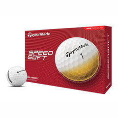 TAYLORMADE 2024 SPEED SOFT GOLF BALLS DOZEN PACK ZC