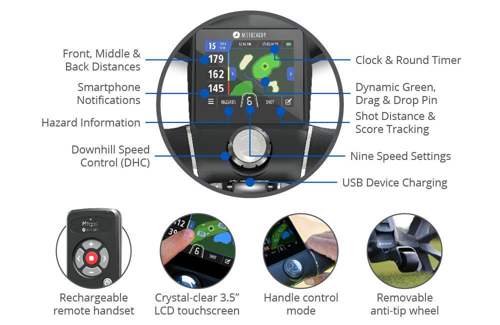 MOTOCADDY M7 GPS ULTRA LITHIUM ELECTRIC GOLF CART (WITH BATTERY)