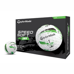 TAYLORMADE 2024 SPEED SOFT INK GOLF BALLS DOZEN PACK (GREEN)