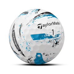 TAYLORMADE 2024 SPEED SOFT INK GOLF BALLS DOZEN PACK (BLUE)