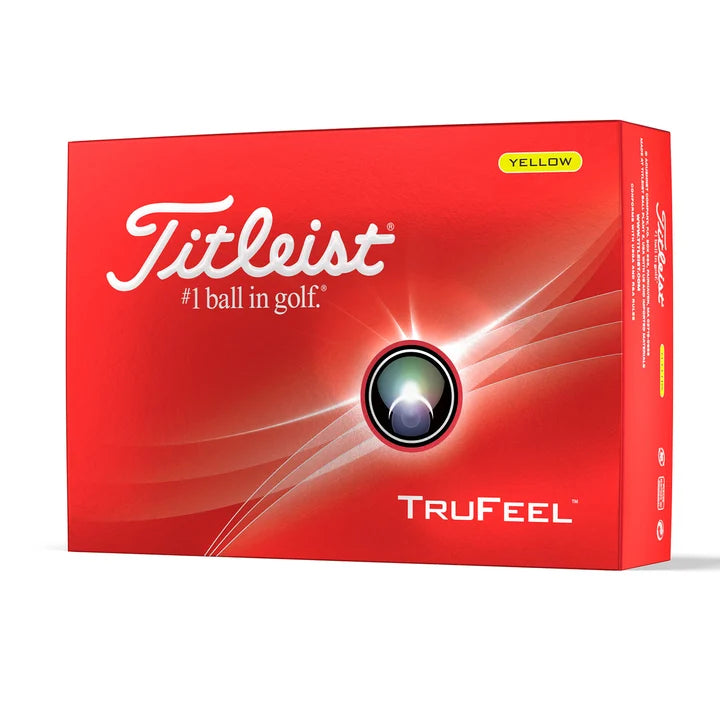 TITLEIST 2024 TRUFEEL GOLF BALLS DOZEN PACK (YELLOW)