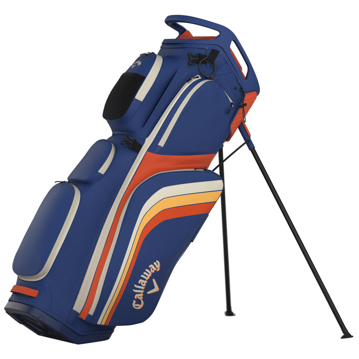 Callaway ゴルフバッグ ストライプ オレンジ/ネイビー Callaway Fairway 14 Stand Bag Vintage – Limited Edition (2026
