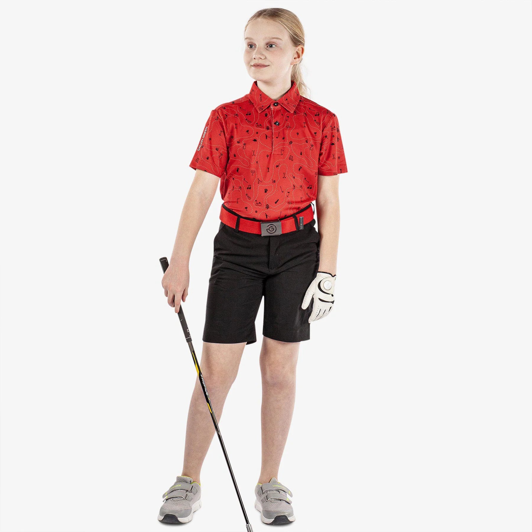 GALVIN GREEN Junior Rowan Breathable Short Sleeve Golf Shirt