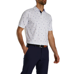 FOOTJOY S23 MEN'S PARACHUTE PRINT LISLE SELF COLLAR SHIRT