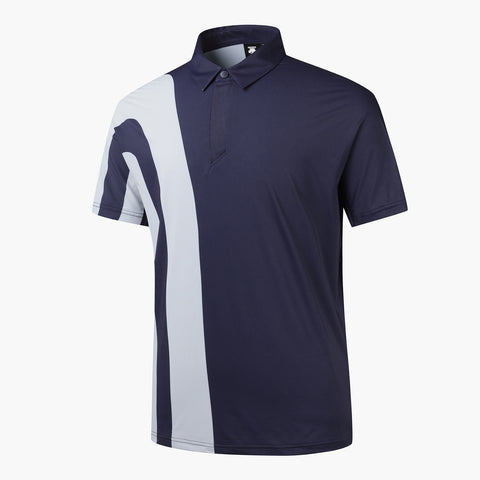 DESCENTE 23SS MEN SCHEME POINT PRINT SHORT-SLEEVED T-SHIRT - Par-Tee Golf