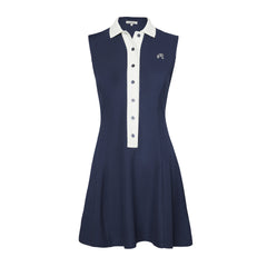 MALBON GOLF GRACE DRESS NAVY