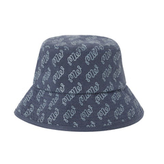 MALBON GOLF MONOGRAM BUCKET HAT NAVY