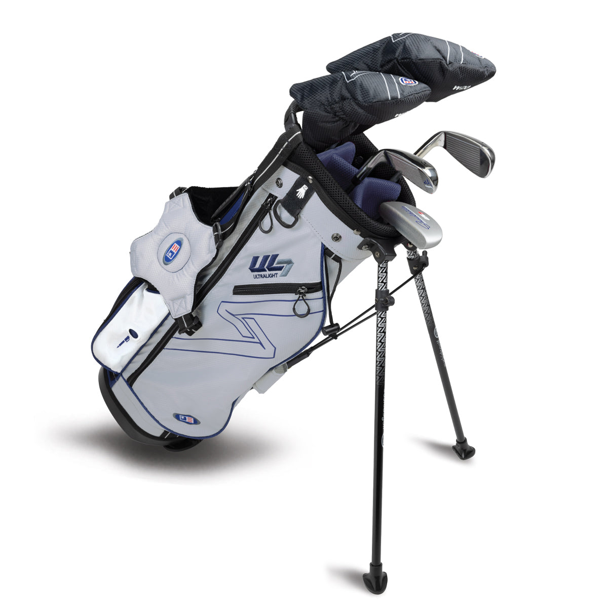 US KIDS UL7 51" 5 Club Stand Set, All Graphite with Golf Bag