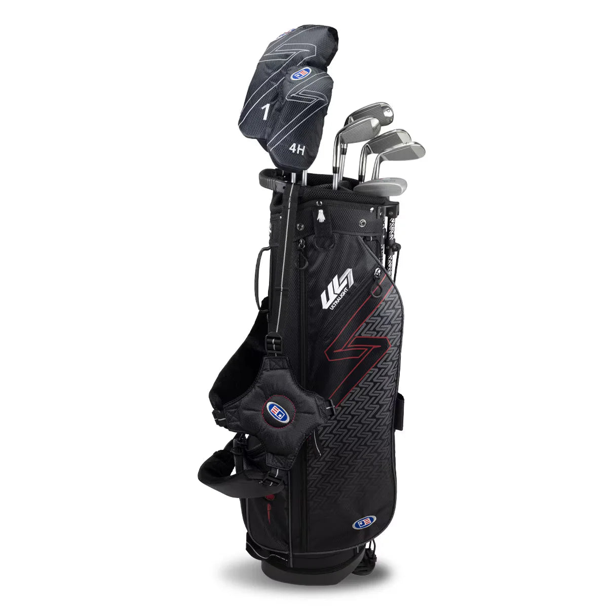 US KIDS UL7 57" 7 Club Stand Set, All Graphite with Golf Bag