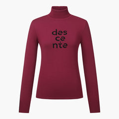 DESCENTE 23FW WOMEN TIPPING POINT TRANSORMED NECK WINDPROOF SWEATER WINE