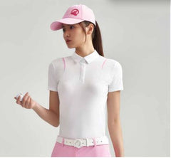 HONMA 23SS WOMEN CONTRAST SHORT SLEEVES POLO