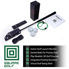 Square Golf Indoor Launch Monitor Practice Machine