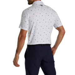 FOOTJOY S23 MEN'S PARACHUTE PRINT LISLE SELF COLLAR SHIRT