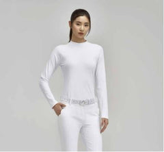 HONMA 23SS WOMEN LONG SLEEVES BASE LAYER WHITE