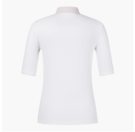 DESCENTE 23FW WOMEN RIBBED FABRIC HALF SLEEVED T-SHIRTS