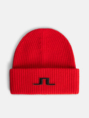 J.LINDEBERG FW23 BUTE BEANIE RED