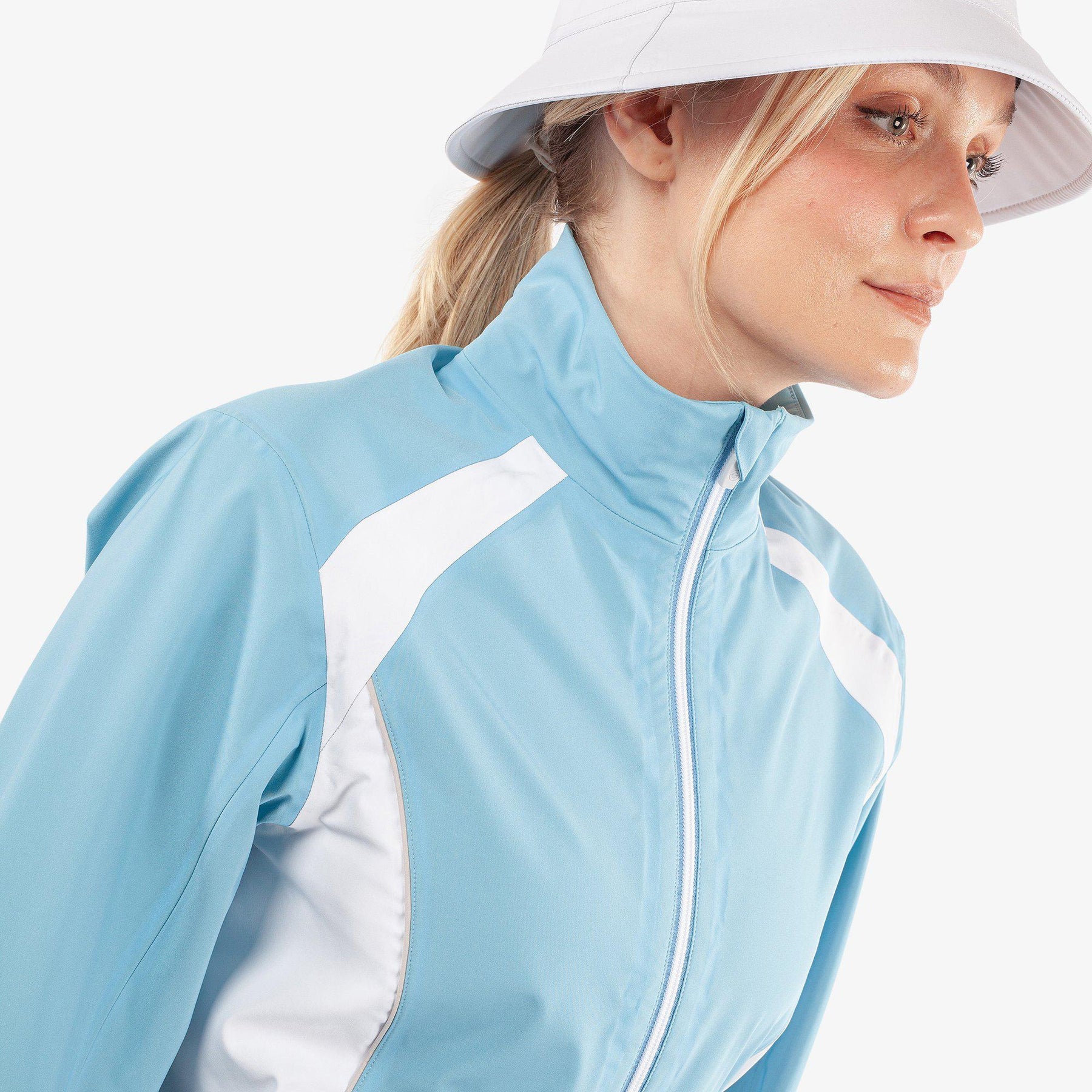 GALVIN GREEN Women Amy Waterproof golf jacket Alaskan Blue White S