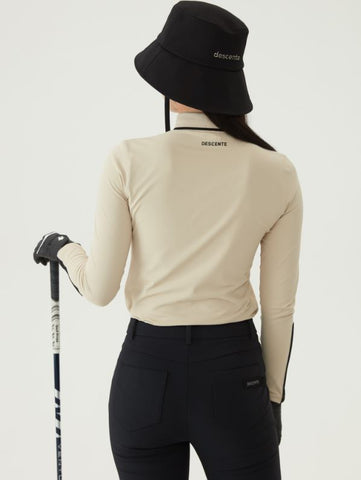 DESCENTE 23FW WOMEN BASIC COLLAR T-SHIRT - Par-Tee Golf