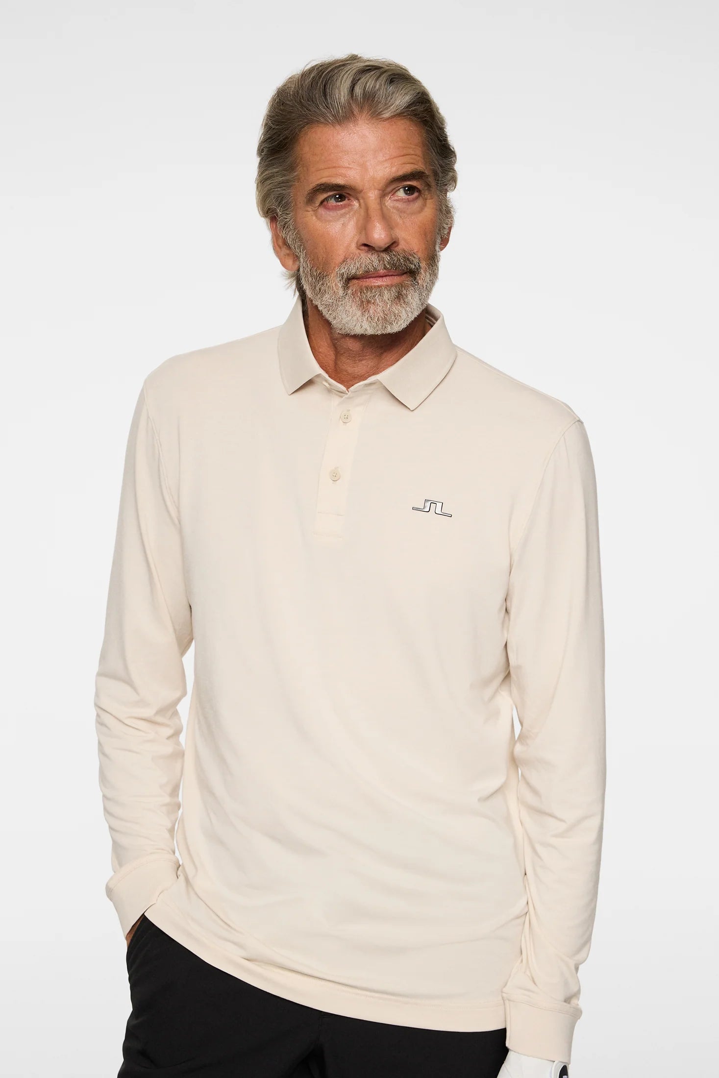 J.Lindeberg Men Florian Long Sleeve Polo