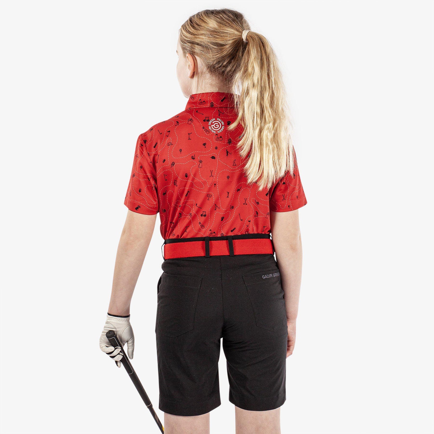 GALVIN GREEN Junior Rowan Breathable Short Sleeve Golf Shirt