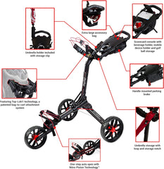 BAG BOY NITRON PUSH CART BLACK