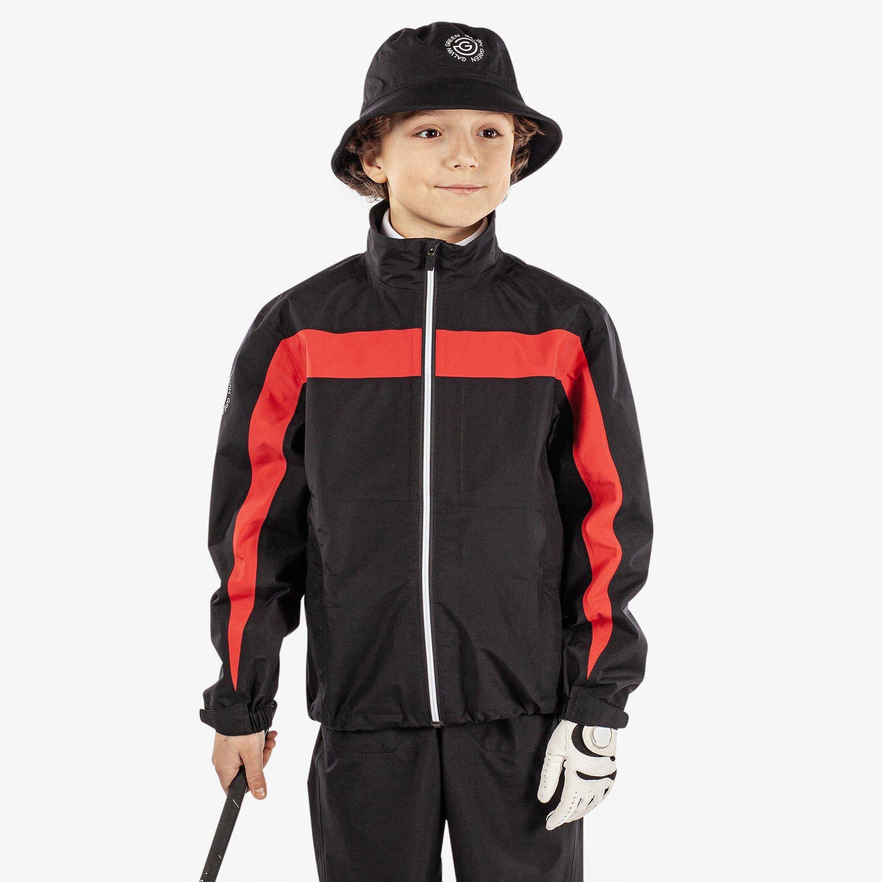 GALVIN GREEN JUNIOR'S ROBERT WATERPROOF JACKET Black Red