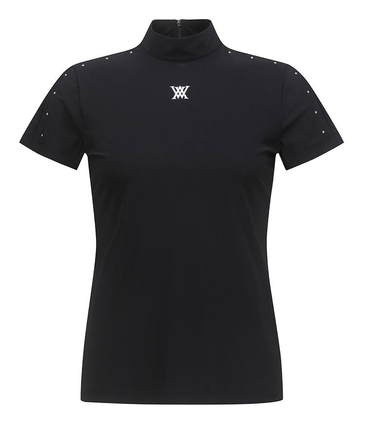 ANEW 23SS WOMEN HIGH-NECK MESH BACK SHORT SLEEVE T-SHIRT - Par-Tee Golf