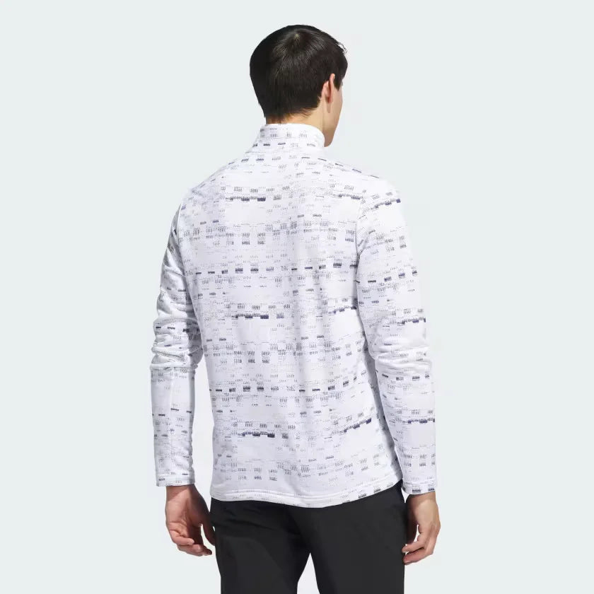 Adidas Men Core Printed Quarter Zip Pullover