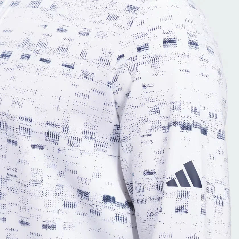Adidas Men Core Printed Quarter Zip Pullover