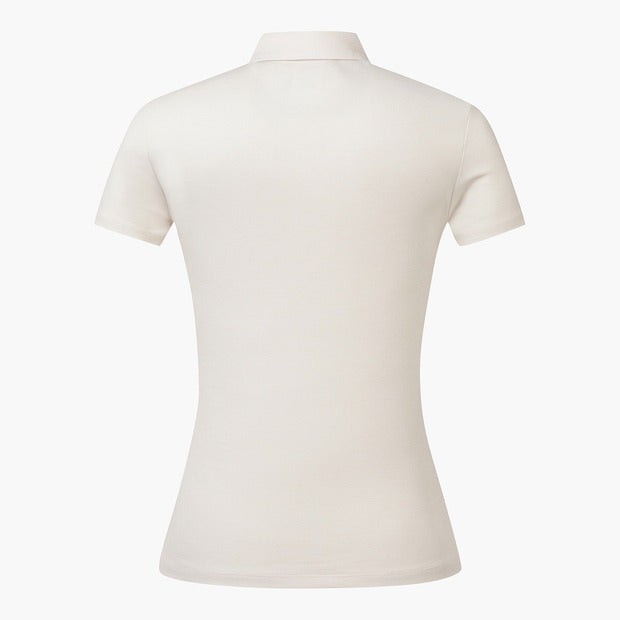 DESCENTE Golf Women's Tech Wool Collar Short Sleeve T-Shirt