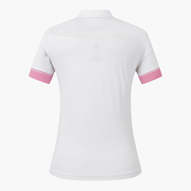 DESCENTE Golf Women's Line Point Cool Mesh Short Sleeve T-Shirt