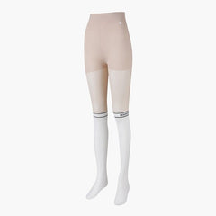 DESCENTE GOLF [50 Denier] Women's Two-Tone Bocashi Point Knee Socks Stockings