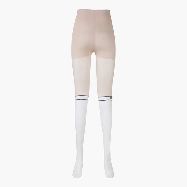 DESCENTE GOLF [50 Denier] Women's Two-Tone Bocashi Point Knee Socks Stockings