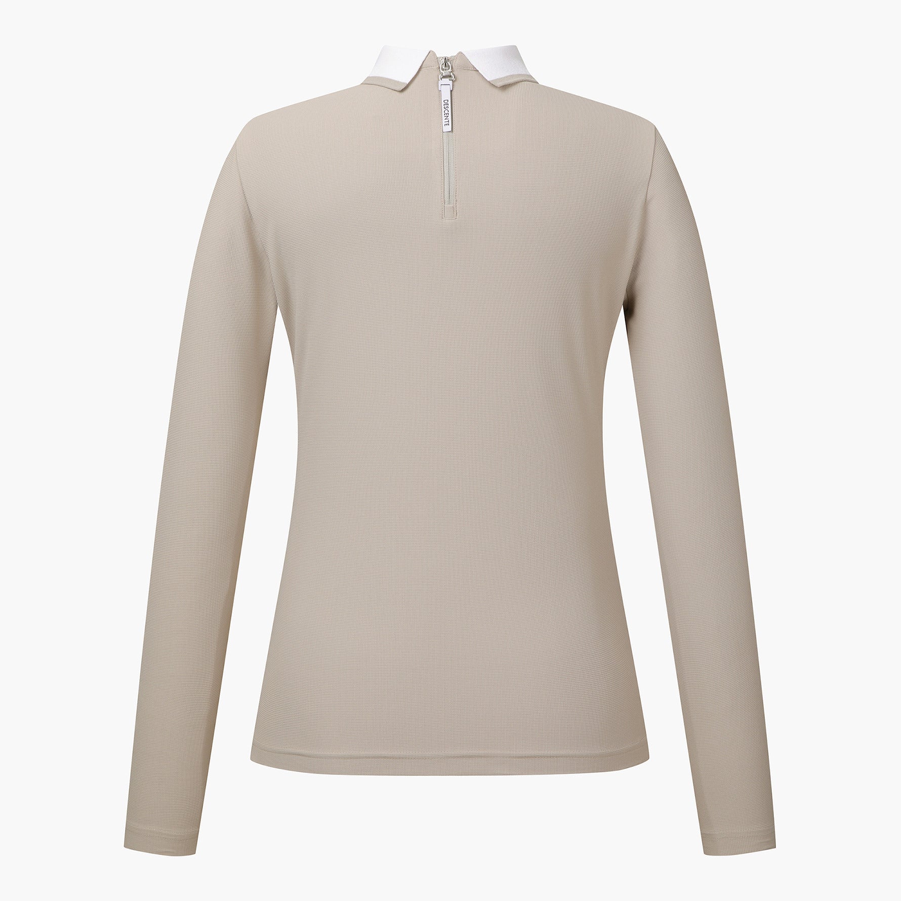 DESCENTE Golf Women's Knit Collar Long Sleeve T-Shirt