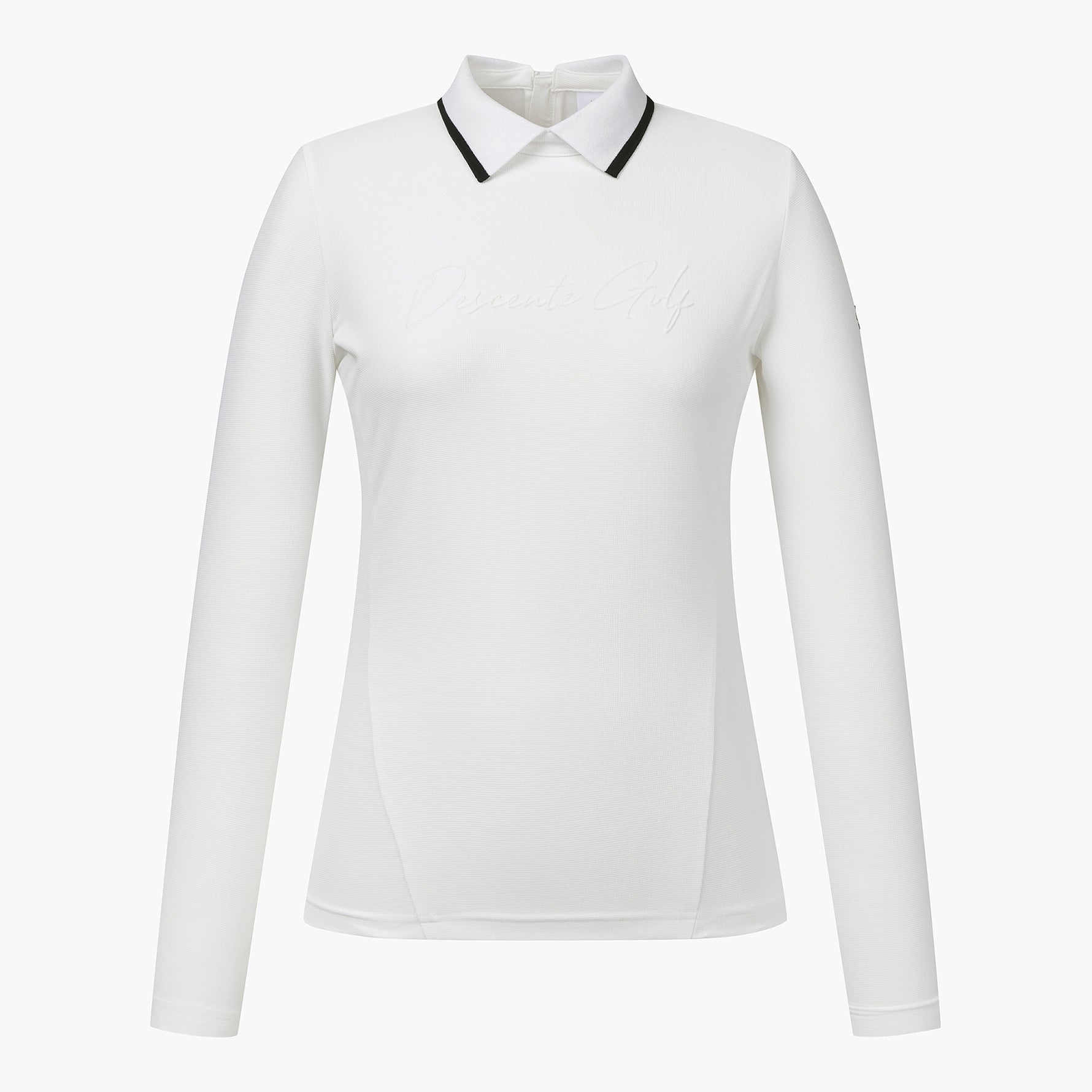 DESCENTE Golf Women's Knit Collar Long Sleeve T-Shirt